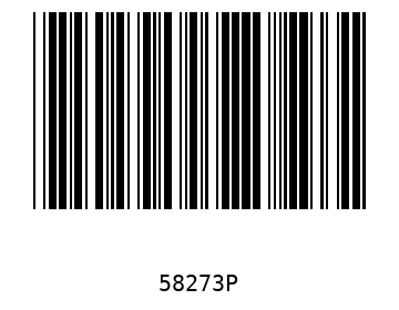 Bar code, type 39 58273