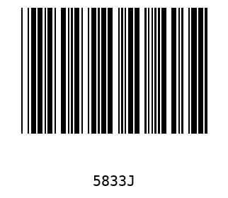 Bar code, type 39 5833
