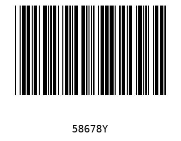 Bar code, type 39 58678
