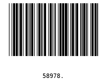 Bar code, type 39 58978