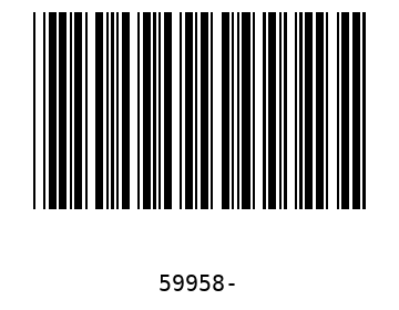 Bar code, type 39 59958