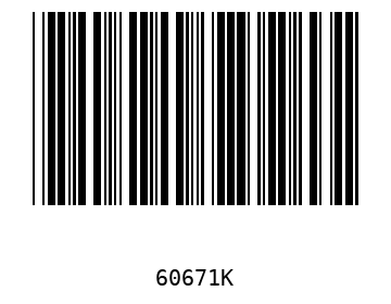 Bar code, type 39 60671