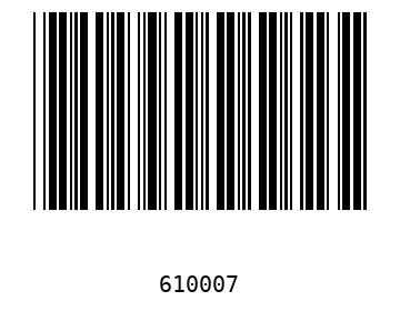 Bar code, type 39 61000