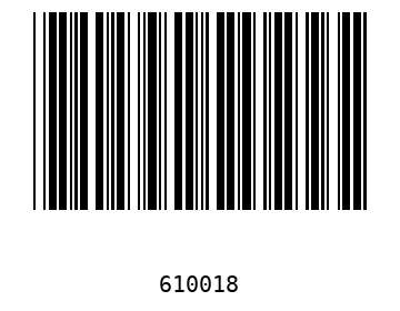 Bar code, type 39 61001