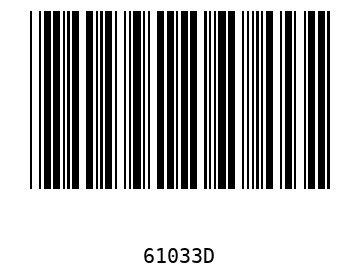 Bar code, type 39 61033