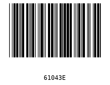 Bar code, type 39 61043