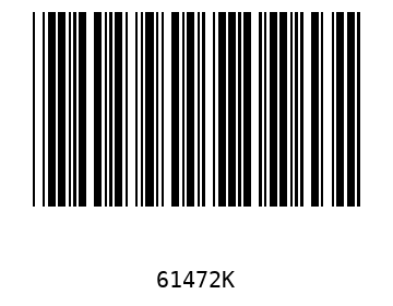 Bar code, type 39 61472