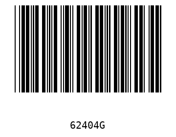 Bar code, type 39 62404