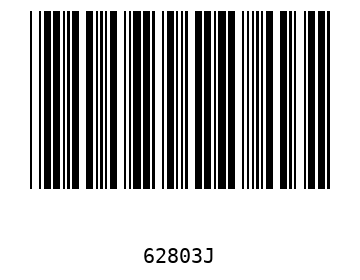 Bar code, type 39 62803