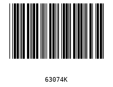 Bar code, type 39 63074