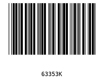 Bar code, type 39 63353
