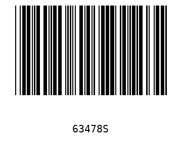 Bar code, type 39 63478