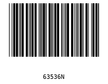 Bar code, type 39 63536