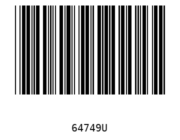 Bar code, type 39 64749