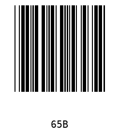 Bar code, type 39 65