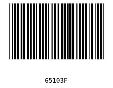Bar code, type 39 65103
