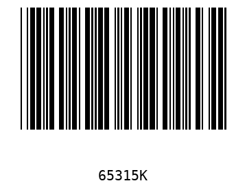 Bar code, type 39 65315