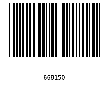 Bar code, type 39 66815