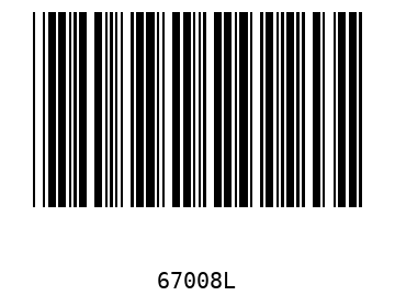 Bar code, type 39 67008