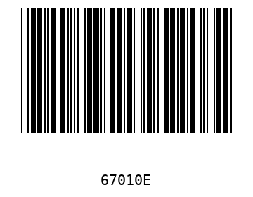 Bar code, type 39 67010