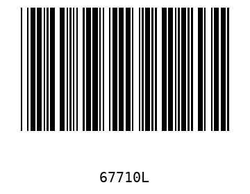 Bar code, type 39 67710