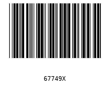 Bar code, type 39 67749