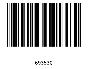 Bar code, type 39 69353