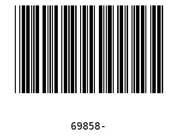 Bar code, type 39 69858