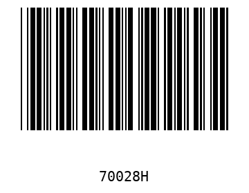 Bar code, type 39 70028
