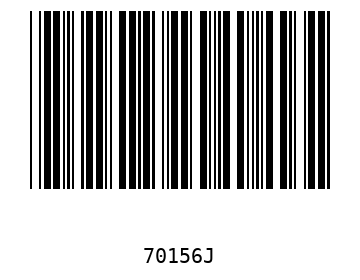 Bar code, type 39 70156