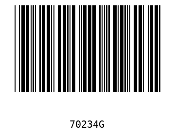 Bar code, type 39 70234