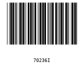 Bar code, type 39 70236