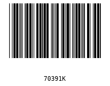 Bar code, type 39 70391