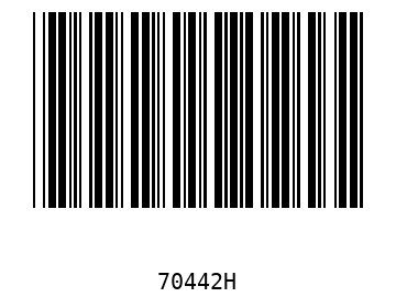 Bar code, type 39 70442
