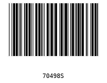 Bar code, type 39 70498