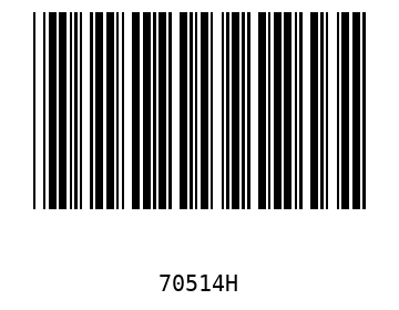 Bar code, type 39 70514