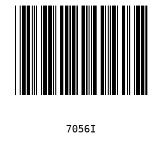 Bar code, type 39 7056
