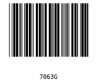 Bar code, type 39 7063