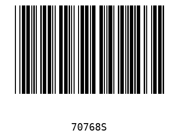 Bar code, type 39 70768