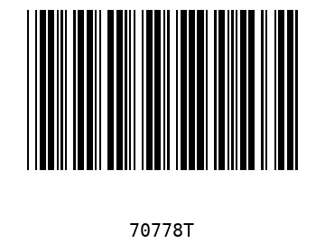 Bar code, type 39 70778