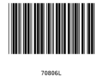 Bar code, type 39 70806