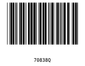 Bar code, type 39 70838