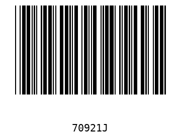 Bar code, type 39 70921