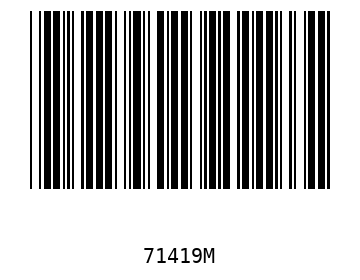 Bar code, type 39 71419