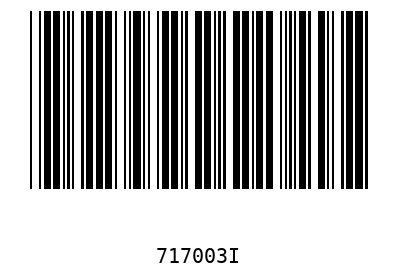 Bar code, type 39 717003