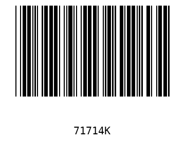 Bar code, type 39 71714