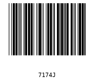 Bar code, type 39 7174