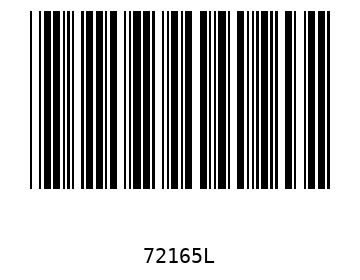 Bar code, type 39 72165