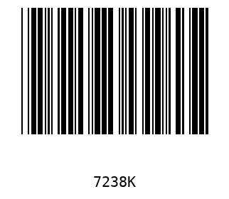 Bar code, type 39 7238