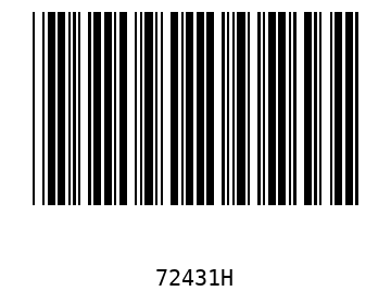 Bar code, type 39 72431
